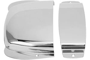 EUJGOOV Pickup Bridge Cover, Iron Ashtray Cover Set, Pickup Cover Bass Bridge Bass Protective Cover for Jazz Bass (Silver)