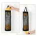 Maxdot 2 Pieces Plastic Bag Holder Hanging Folding Mesh Garbage Bag Organizer Waste Bag Storage Trash Bags Dispenser with Hooks (Black)