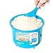 Sistema Microwave Cookware Rice Steamer Set with Lids -- Large Microwave Multicooker, Side Dish Bowl, Spoon and Recipes (BPA Free, 100% Food Safe) (Blue Set)