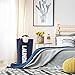 HOMEVAGE Laundry Basket - 1 Pack 82L Large Fabric Laundry Hamper Bag - Collapsible, Portable, Foldable Clothes Bag Organization, Waterproof, Durable Handles For Bathroom, Kids Room (Dark Blue)