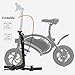 shaofu Folding Electric Bicycle – 350W 36V Waterproof E-Bike with 15 Mile Range, Collapsible Frame, and APP Speed Setting (Black-6AH)thumb 4