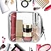 BBTO 3 Pieces PVC Travel Toiletry Bag Cosmetic Bags Organizers Makeup Bags with Zipper for Men's Women's Travel Toiletry Kit, Clear