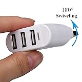 Hipipooo USB Port Expansion Hub Swiveling