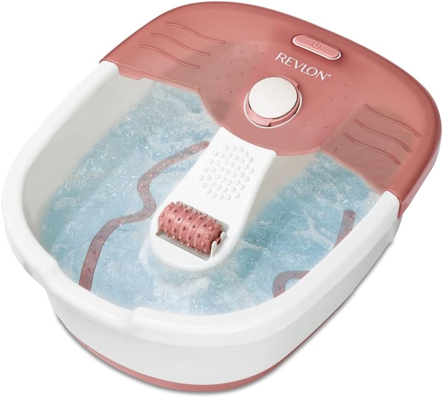 Revlon Pediprep Foot Spa RVFB7021P with 9 Accessories Pumice Stone Massage