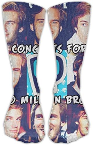 PewDiepie Brofist Knee High Stockings Long Socks For Unisex