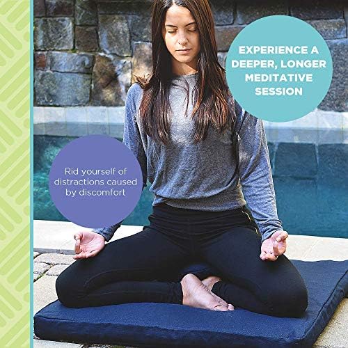 Amazon Com Bean Products Zafu Meditation Cushion Round Xl Oval Handcrafted In The Usa With Organic Materials Removable Cover For Easy Cleaning Filled With 100 Organic Buckwheat Sports Outdoors