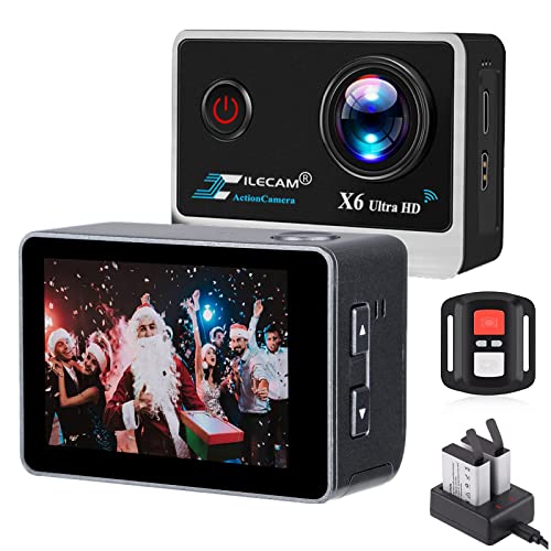 X6 4K 20M WiFi Action Camera Ultra HD with 170 Degree Wide Angle 2.4G