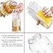 Olive Oil Dispenser Bottle,10 Ounce Cooking Oil Cruet Glass,No Drip,Small Oil and Vinegar Dispenser, Lead-Free Glass Bottle for Oil Kitchen with Degree Scale