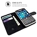 Classic Case, Snugg Leather Leather Flip Case [Card Slots] Executive BlackBerry Classic Wallet Case Cover and Stand - Legacy Series