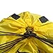 Travel Babeez Durable Car Seat Travel Bag, Airport Gate Check Bag with Easy-to-Carry Backpack-Style Shoulder Straps & Drawstring Closure | Ballistic Nylon (Yellow)