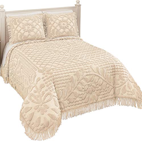 CLEARANCE Cotton Chenille Bedspread Coverlet for TWIN/FULL/QUEEN/KING