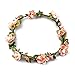 DreamLily Women's Flower Festival Wedding Hair Wreath Boho Floral Headband BC09(Orange)