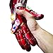 Haho Iron Man Infinity Gauntlet Iron Man Glove Infinity Stone LED Light Up Endgame Halloween Props Toy (Kids), Red