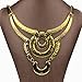 SUMAJU Chain Necklace, Pendant VTG Necklace Statement Punk Round Choker Bib Necklace Jewelry