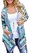 Womens Open Front 3/4 Sleeve Lighweight Knitted Soft Cardigan (XL, 2Blue)