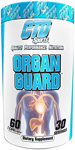 Liver Cleanse Pills. Maximum Strength Lower Cholesterol Heart Health Formula with Citrus Bergamot for men and women. Organ Guard 60 Capsules