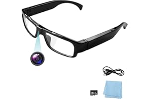 dahocamgo 1080P Camera Glasses Video Glasses HD Eyewear Camera Video Cam Photo Taking Video Camcorder for Travel, Sports(Included 32G TF Card)