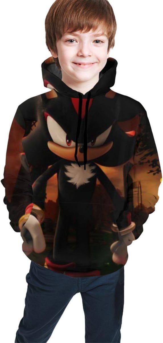 Youth Boys Girls 3D Kawaii Hoodie Winter Hooded Sweater Pullover Top