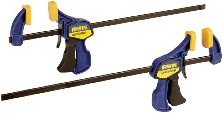 IRWINQUICK-GRIPOne-Handed Mini Bar Clamp 2 Pack, 12", 1964745 - Bar Clamps - 