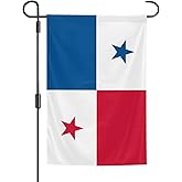 Panama Flags 12 x 18 Inches Double Sided Polyester Garden Flags Vivid Color for Indoor and Outdoor Yard Garden Street Decorations