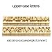 ZONEPACK Embossing Mold Copper Brass Stamping Flexible Letters Numbers Alphabets Symbols Characters(Microsoft Elegant black with Wood Box)