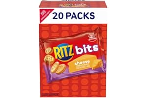 SCHOOLHOUSE SNACKS Ritz Bits Cheddar Cheese Sandwich Crackers 20 Count - Individual Cheese Crackers Snack Packs On The Go Size For School & Office Snacks - 1 oz Bags