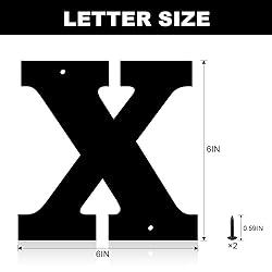 6 Inch Metal House Numbers, House Address Letters