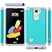 LG Stylo 2 Case, LK [Shock Absorption] Drop Protection Hybrid Dual Layer Armor Defender Protective Case Cover for LG Stylo 2 (Teal)
