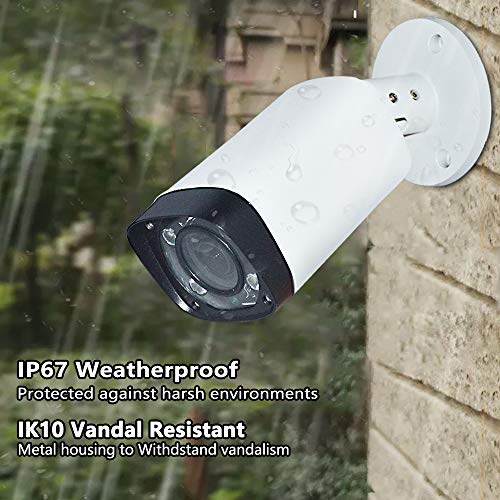 4MP Varifocal PoE IP Bullet Security Camera IPC-HFW4431R-Z 2.7mm~12mm VF Lens Motorized 4X Optical Zoom Outdoor Surveillance Camera,80m IR,Smart H.265,ONVIF,Waterproof,Compatible with Dahua Camera - Thumbnail 3
