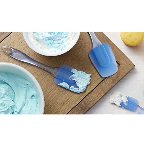 TOUGS Silicone Spatula Set of 3 HeatResistant Baking Spatulas Non