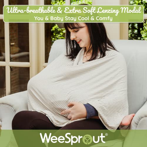 WeeSprout Nursing Cover for Breastfeeding, Feeding Cover , Soft & Breathable Nursing Poncho