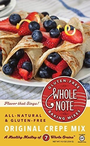 Whole Note Gluten Free Baking Mix, Original Crepe Mix, 9 oz, 3 Count