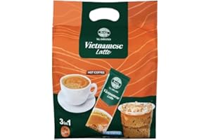 Beanhut's Vietnamese Latte, Instant Coffee Mix, 3 in 1 Coffee Mix, 25g x 50 sticks(2.75 lb)