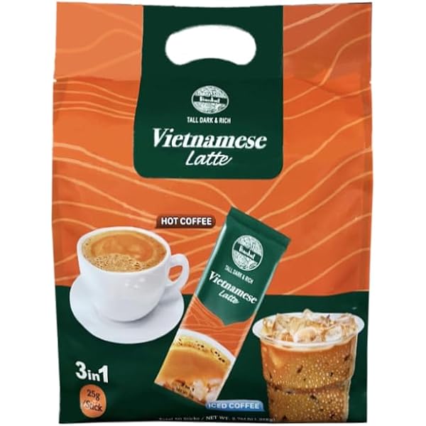 Amazon.com : 3 in 1 instant Coffee Latte with Less Sugar 7 oz