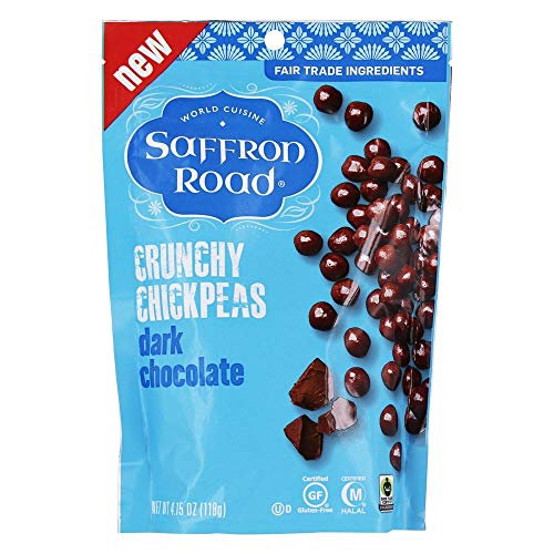 Saffron Road, Crunchy Chickpeas Dark Chocolate, 4.15 Ounce