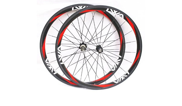 LVWA®completo ruedas de bicicleta de fibra de carbono 3K de ...