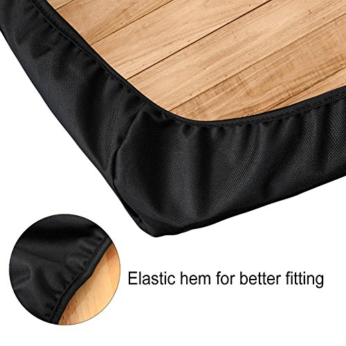 OOFIT 9' Shuffleboard Table Cover with Storage Bag Black