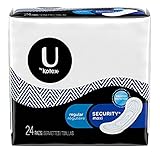 U by Kotex Security Maxi Pads, Regular, 24 Count (Pack of 2)