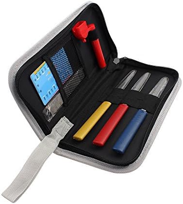 Richyi Professional Guitar Tool Kit File with String Action Ruler and Winder, Black