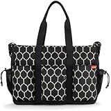 Skip Hop DUO DOUBLE hold-it-all diaper bag, Onyx Tile (Discontinued by Manufacturer)