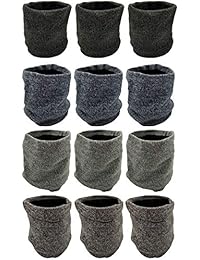 Winter Neck Gaiter, 12 Pack, Fleece Lined Interior Warm Cold Weather Scarf Wrap Gift, Mens or Womens Bulk (12 Pack Assorted Marled)