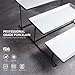Sweese Three Tiered Serving Stand - Sturdier Food Server Display Rack with Rectangular Porcelain Platters/Trays for Parties …