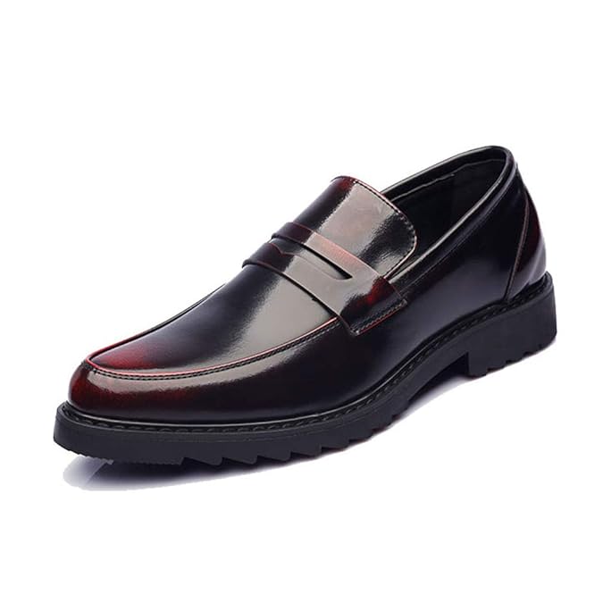 Qianliuk Männer Formale Brouge Schuhe Leder Suede Casual Oxfords
