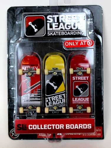 Street League Skateboarding Three Pack (Red, Yellow &amp; Red Boards)