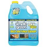 SIMPLE GREEN Oxy Solve Deck and Fence Pressure Washer Cleaner - Removes Stains from Mold, Mildew & Dirt on Composite, Vinyl, PVC and Wood Decking and Fencing - Concentrate 1 Gal.