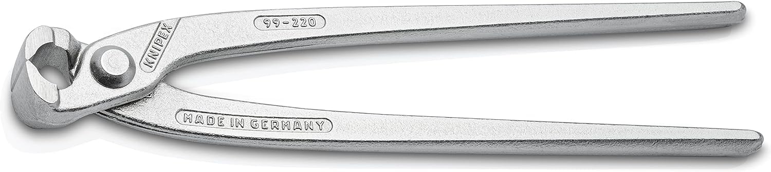 KNIPEX Concreters' Nipper (Concreter's Nippers or Fixer's Nippers) Zinc Plated 220 mm, 99 04 220 EAN