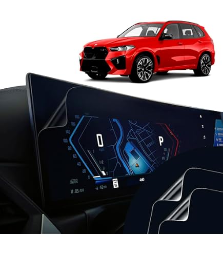 SXCY Displayschutzfolie Für 2024/2025 BMW X5/X6/X7 – 9H Gehärtetes Glas Für 14,9" Navi & 12,3" Kombiinstrument. Kratzfest & Einfach Anzubringen!