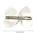 2 Pack 3.5inch White Rhinestone Hair Bows for Girls Cute Pearls Hair Bow with Alligator Hair Clips Beads Hairgrip for Kids Toddlers Teens Children
