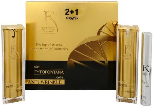 Research Product Anti Wrinkle Gift Box Inc.: Botu Serum 30 ml + Emulsion 30 ml + Intense 4.5 ml Free with Stem Cells, TrioStem3 Complex, Peptides & Hyaluronic Acid for Men & Women Made in Switzerland