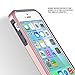 ULAK iPhone SE Case, iPhone 5S Case, iPhone 5 Case,Slim Fit Dual Layer Protection Case Shock Absorbing Hard Rugged Ultra Protective Back Rubber Cover with Impact Protection (Rose Gold + Grey)